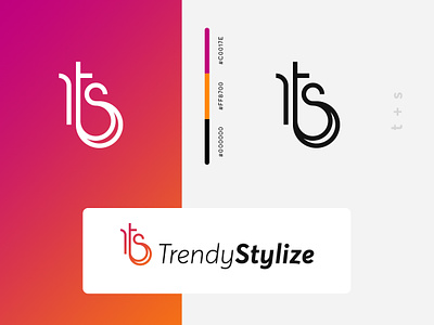 Trendy Stylize Logo branding color colorfull design icon illustration logo logotype minimal typography ui ux vector website