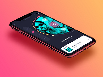 Music Player audio clean color colorfull design iphonexs minimal music music player ui songs ui ux