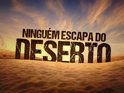 Ninguém Escapa do Deserto art branding design designer illustration logo univervideo