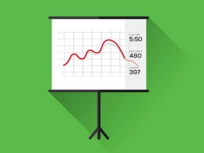 Chart bar chart graph line numbers presentation symbols