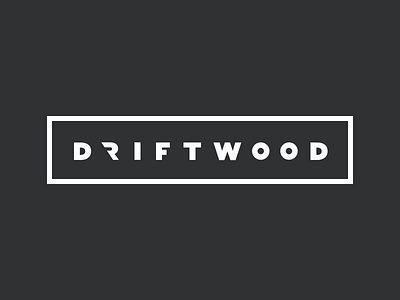 Driftwood Wordmark design drift logo studio