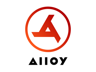Alloy Wordmark a alloy fire firm logo orange studio