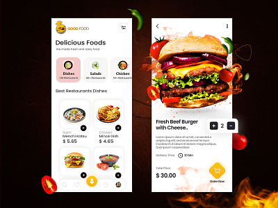 Food Mobile App app app design design food app ui ui