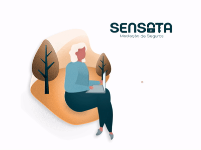 Autumn // SENSATA adobe aftereffects ae after effect animation art autumn brand design digital marketing gif illustrator insurance insurance company loop sensata