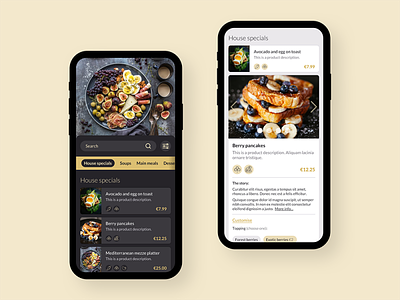 QR Cafe app app design mobile ui ui uidesign ux uxdesign