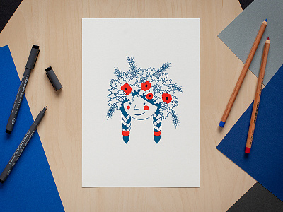 Tautumeita illustration latvia screen print