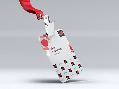 GSMA Name Tag design graphic design