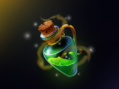 Magic potion 🏺 2dart 2dartist digitalart gameart gameobject illustration