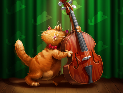 Jazzy Cats 🎷 digital illustration digital illustrator game design