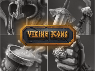 Viking [Icons Set] digital illustration game art game asset game icon game icons icon artwork icon design