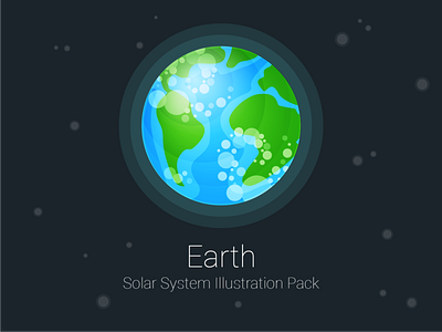 Solar System - Day 4 design earth icon icon set illustration planet solar system space ui vector