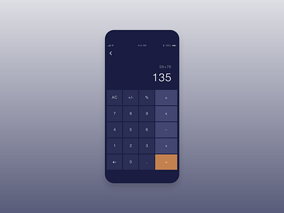 Daily UI #004 Calculator