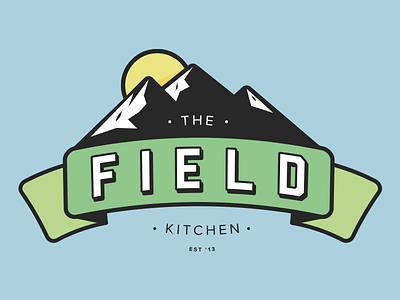 The Field Kitchen badge logo peaks