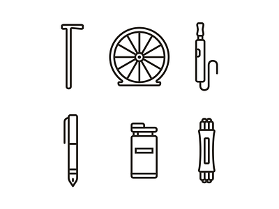 Gentlemanly Icons icons illustration