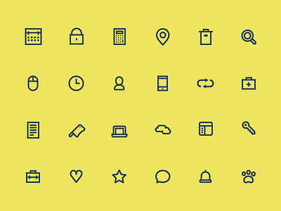 [PSD] 24 Icons download icons psd