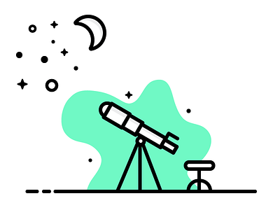 We Are Made of Star-Stuff. illustration stars stuff telescope
