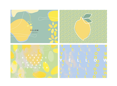 YELLOW adobe illustrator artwork blue design illustration lemon prints sage vector yellow