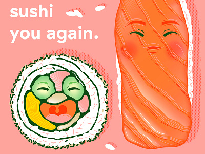 Valentine Sushi animation art drawing fish gif illustration japan japanese japanese food love maki minimal rice sushi vector