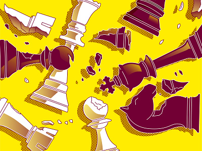 Chess art chess chessboard color design drawing hamburg illustration illustrator lines minimal texture vector