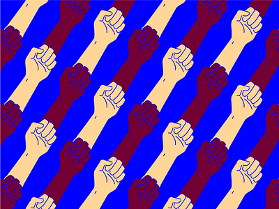 Rebellio Pattern art color drawing fist hamburg illustrator lines minimal pattern poc racism rebellion texture vector
