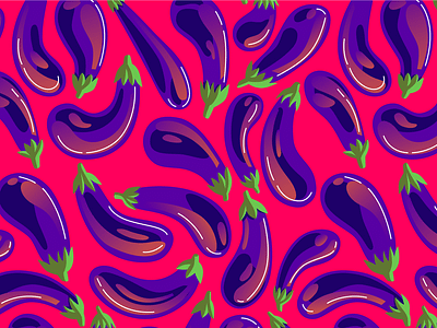 eggplant pattern art color design drawing eggplant emoji illustration illustrator lines minimal pattern texture tinder vector vegetablesd