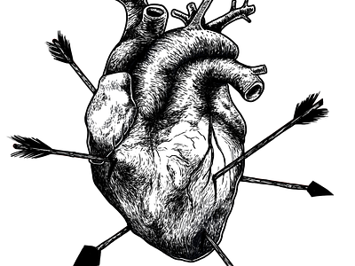 Heart illustration tattoo heart love