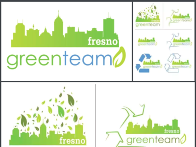 Fresno Green Team branding design logo