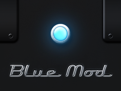 Blue Mod design iphone ui