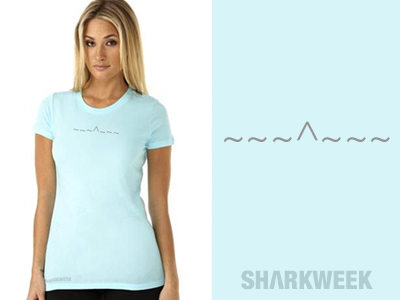 ~~~^~~~ SHARKWEEK clothing shirt design typography