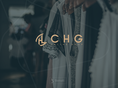 CHG Online shop Logo Design brandbook branding design flat graphic design illustration logo typography