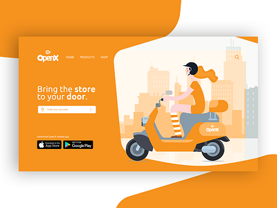 OpenX - Landing Page branding delivery design graphic design illustration illustrator landing page ui pack ux vector web webdesign website