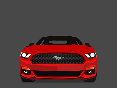 Car car design icon illustration mustang vector