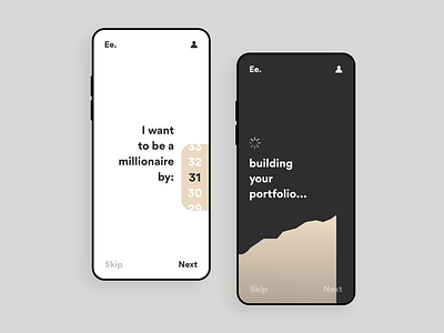 EasyEquities app bank banking clean design easyequities finance investing invisionapp invisionstudio madewithstudio millionaire minimal mobile money onboarding south africa ui