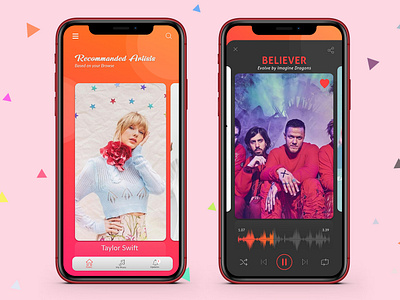 Music Player android app app branding design illustration ios app logo mobile app mobile ui ui ux web website