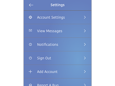 Daily Ui Challenge Day 7 Create A Settings Menu Iphone By Morrison Key On Dribbble