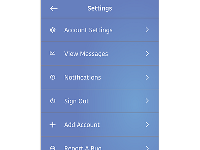 Daily UI Challenge - Day 7 "Create a settings menu" [iPhone]