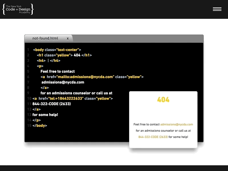 Daily UI Challenge - Day 8 "Create a 404 Page" [Web] coding css dailyui design html javascript learning learntocode uxdesign