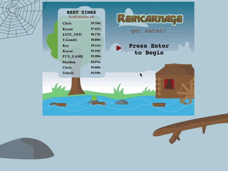 Daily UI Challenge - Day 19 "Create a leaderboard" [web] dailyui design html javascript phaser practice reincarnage uxdesign videogame