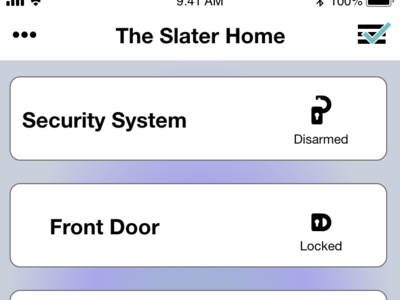 Daily UI Challenge - Day 21 "Home Monitoring App" [iPhone]