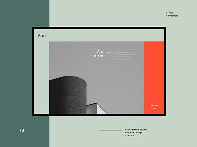 Arch Studio Design Concept concept dailyui layout layoutdesign ui