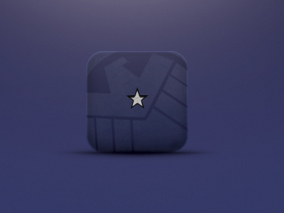 Captain America Icon app app design captain captain america comic graphic design icon icon design ios ios icon iphone marvel shield star ui ui design