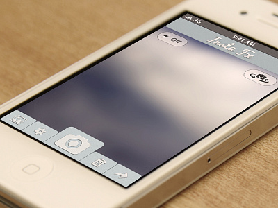 Insta Fx Camera App app app design camera clean dribbble effects graphic design icon icon design interface ios iphone iphone 5 soft ui user interface ux