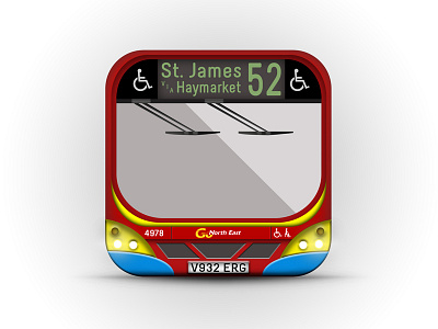 "Go Northeast" bus app icon