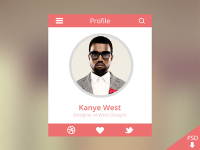Profile Design Freebie