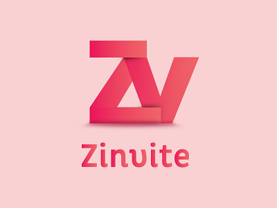 Zinvite Logo branding design engagement graphic graphic design invite logo logo design mark married wedding zinvite