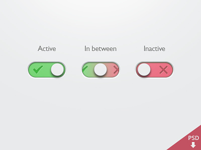 On/Off Button Freebie active app design button free freebie graphic design inactive psd ui ui design ui kit
