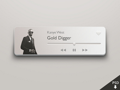 Mini Player Freebie download free freebie graphic design kanye mini mini player musci music music player player psd