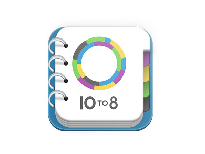 10 To 8 App icon 10to8 app app design binders icon icon design planner ui ui design