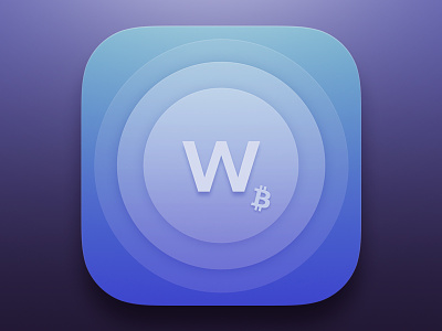 Bitcoin Wallet App icon app app design app icon bitcoin icon icon design icons ios7 wallet