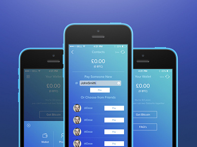 Wyre Bitcoin Wallet android app app design bitcoin bitcoin wallet e commerce interface ios ios7 ui ux wallet